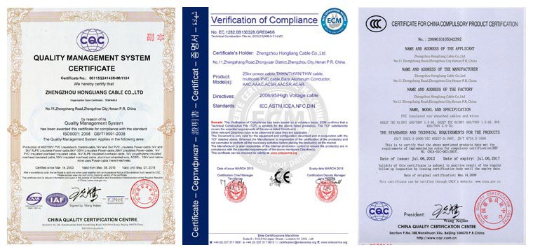 aluminum conductor certifications