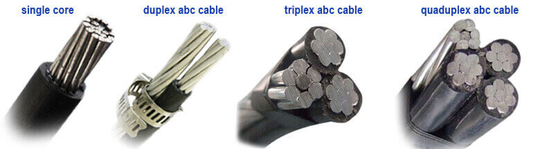 different size service drop wire picture