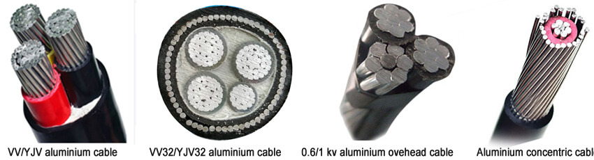 types of 240 mm sq aluminium cable size